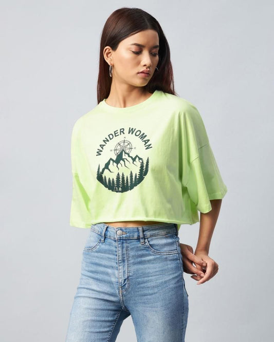 Women's Oversized Crop T-shirt